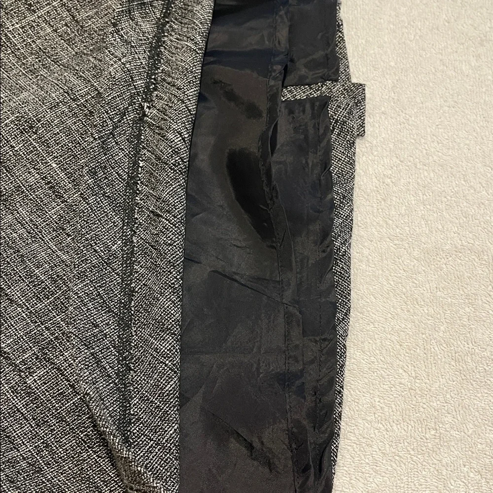 The Limited BlackGrayTweed Lined Tailored Fitted Autumn Skirt Back to Class 14